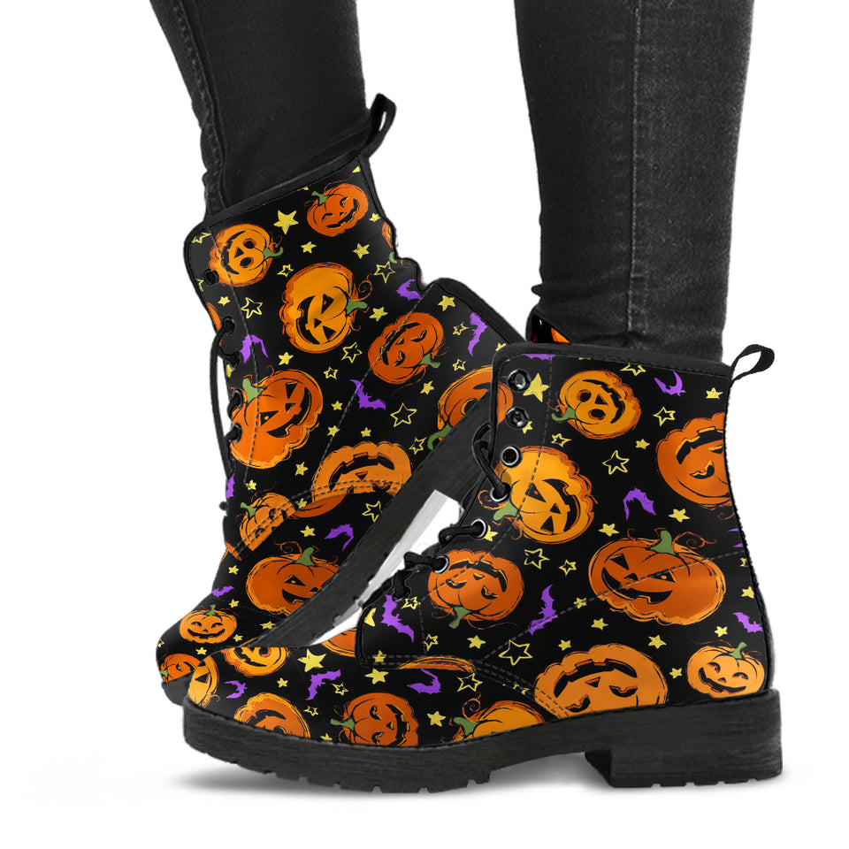 Pumpkin Faux Fur Boots