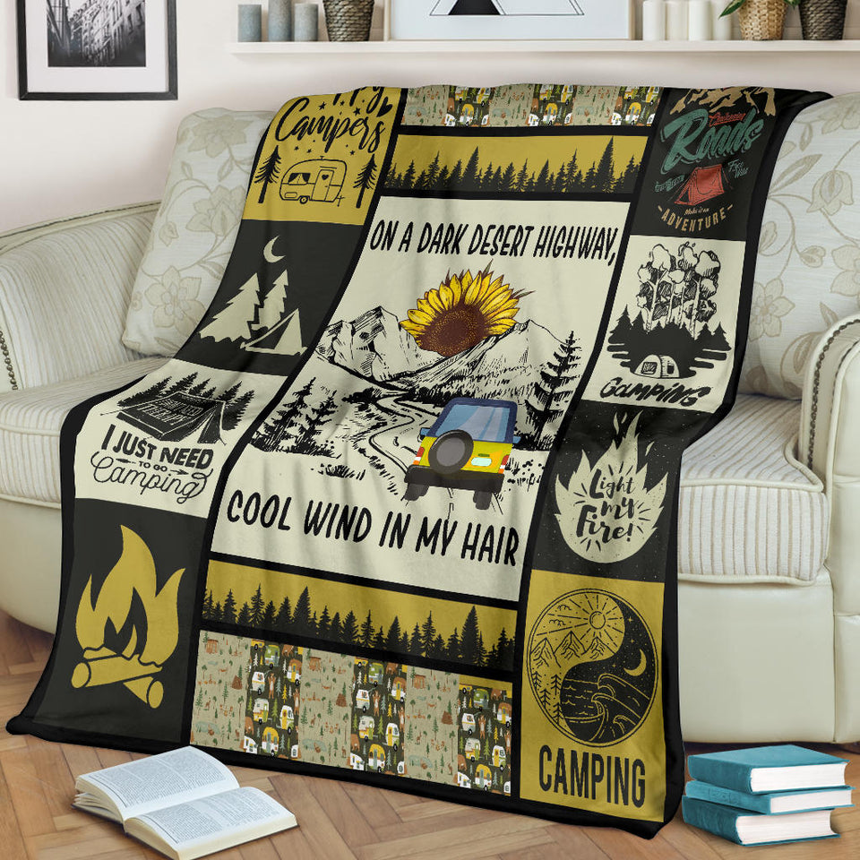Sunflower Camping - On A Dark Desert Highway