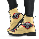 Womens Skull Boots, Wolf Shoes, premium Shoes Women, Womens Leather Boots