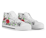 Skull with Roses Hand painted shoes