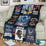 Airforce Veteran Blanket