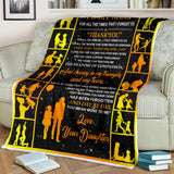 to My MOM Blanket, to My Mom For All The Time That I Forgot To "Thank You" from Daughter Fleece Blanket, Mother's Day Gift, Blanket for Mother's Day Gift for Mom - PL
