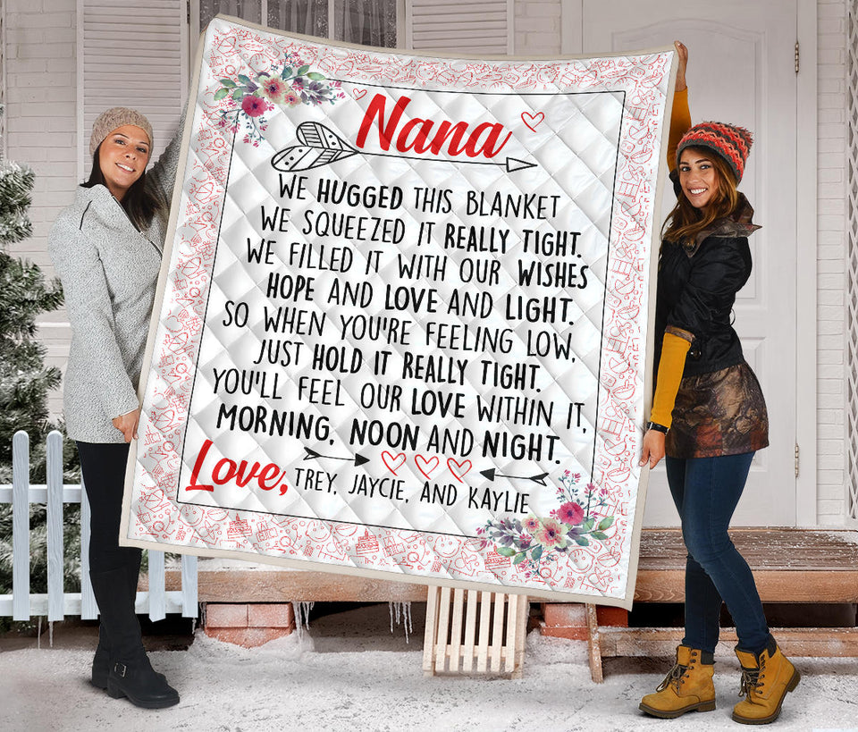 Trey, Jaycie, and Kaylie - quilt Lap