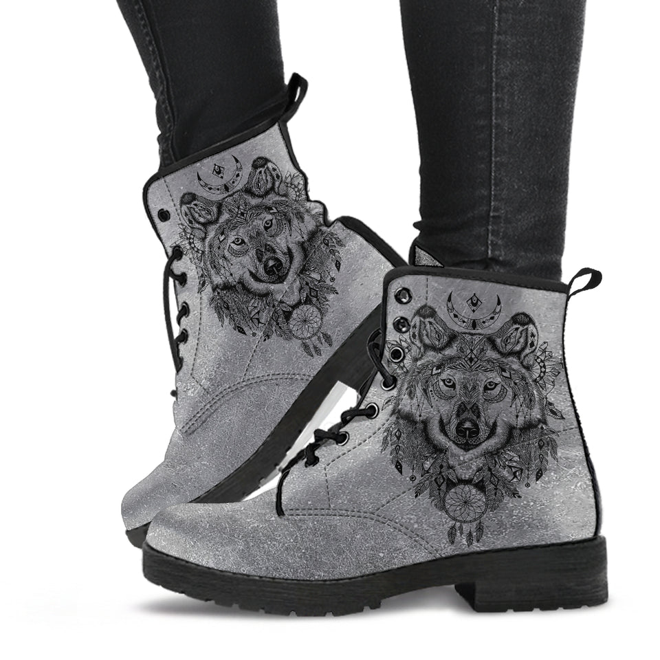 Gray Wolf, Leather Boots Women, Handcrafted Boots, Streetwear, Womens Winter Boots, Rain Boots, Vegan Leather, Hippie Boots, Classic Boot - up lai