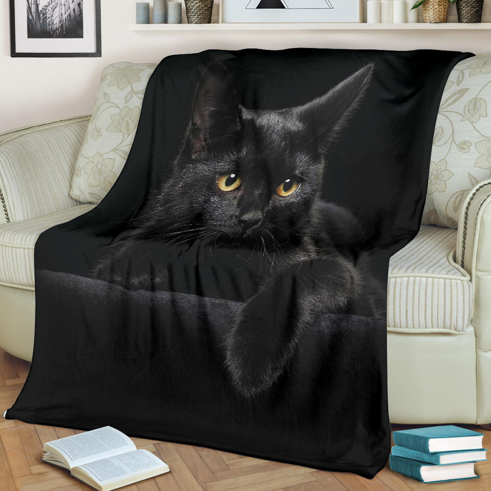 black cat blanket