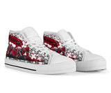 Deadpool Custom Sneakers, Marvel Comics Custom Shoes, Superhero Hand Painted Shoes Left