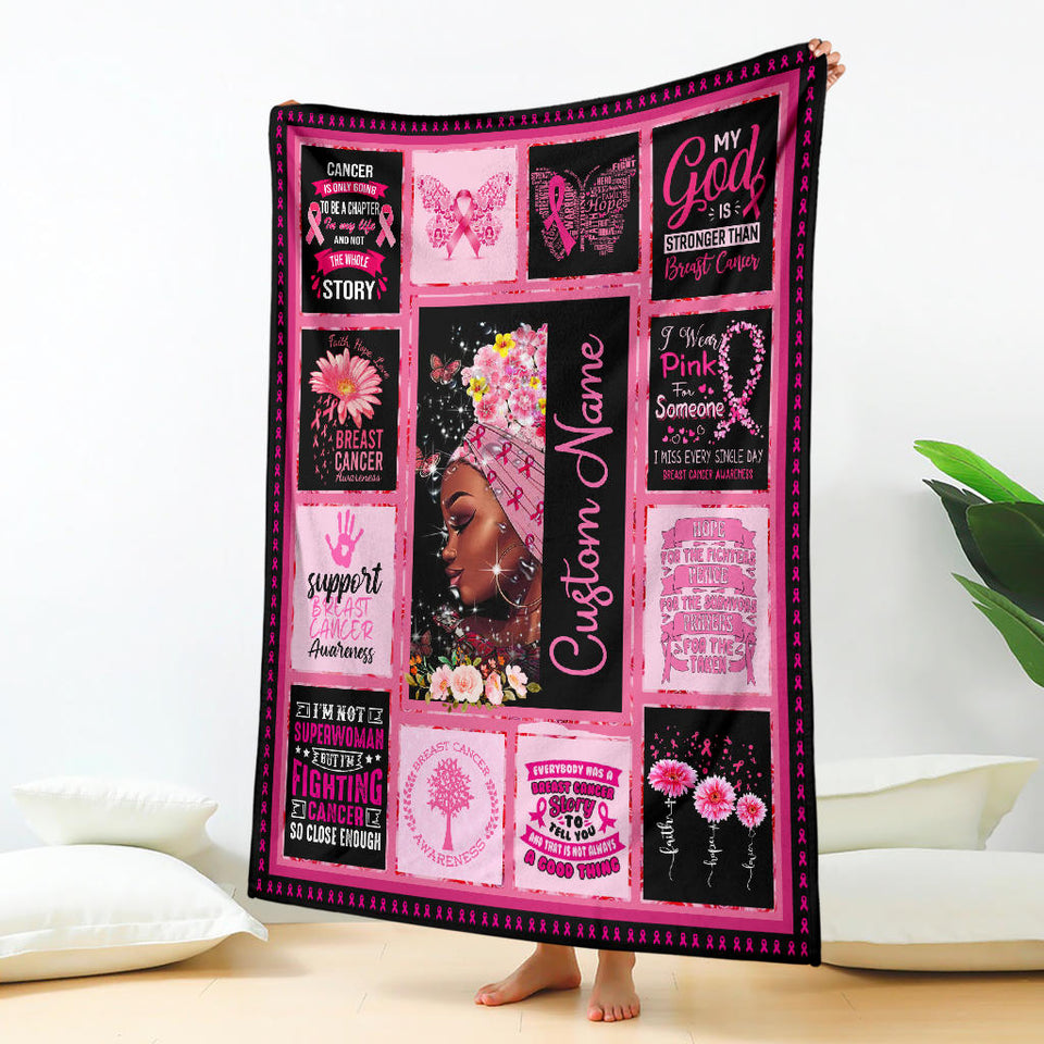 Breast Cancer Awareness Hopes Throw Blanket1 copy