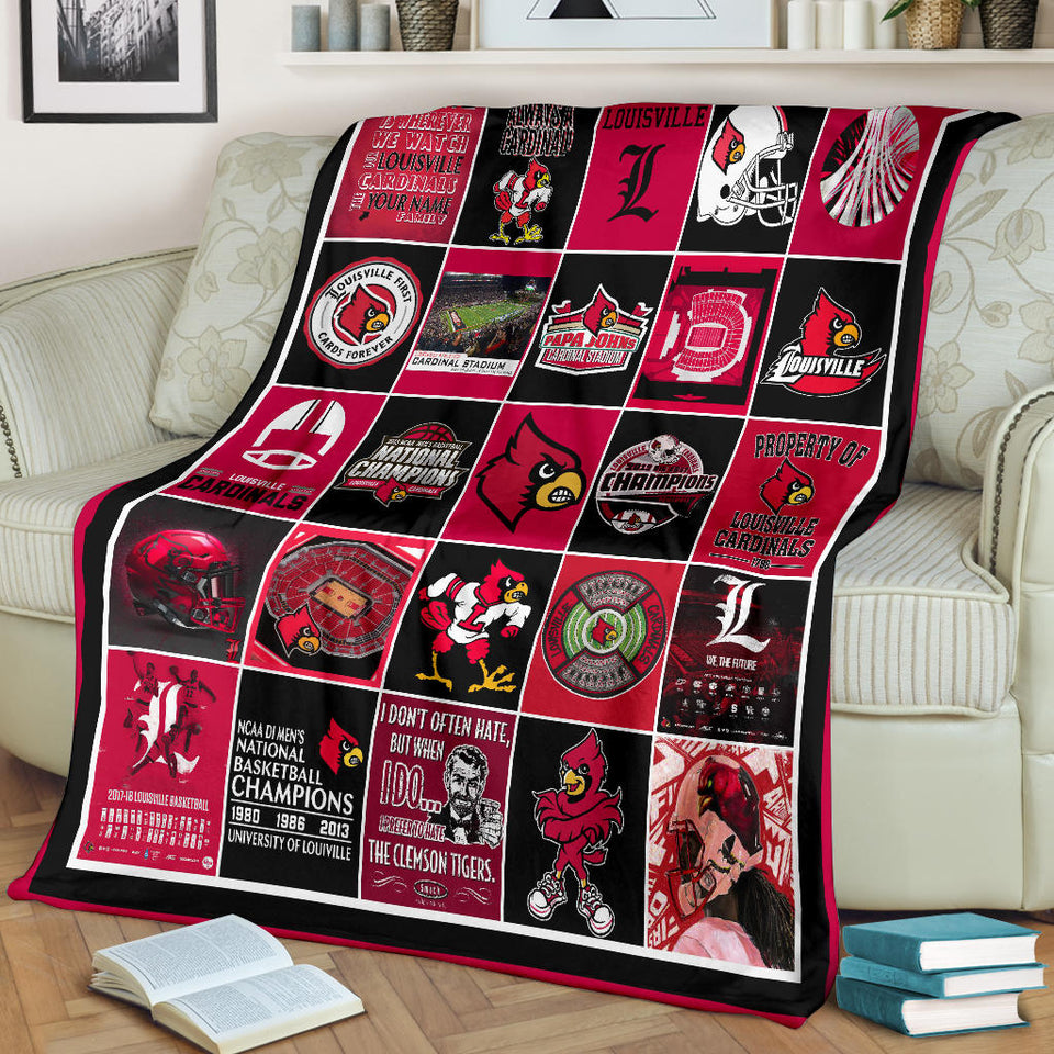 Louisville Cardinals Blanket