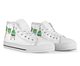 Hanging plants Hand painted shoes
