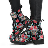 Skull Lovers, Leather Shoes, Womens Skull Boots, Vegan Leather Boots, Winter Boots, Rain Boots Womens, Bohemian Shoes, Hippie Boots
