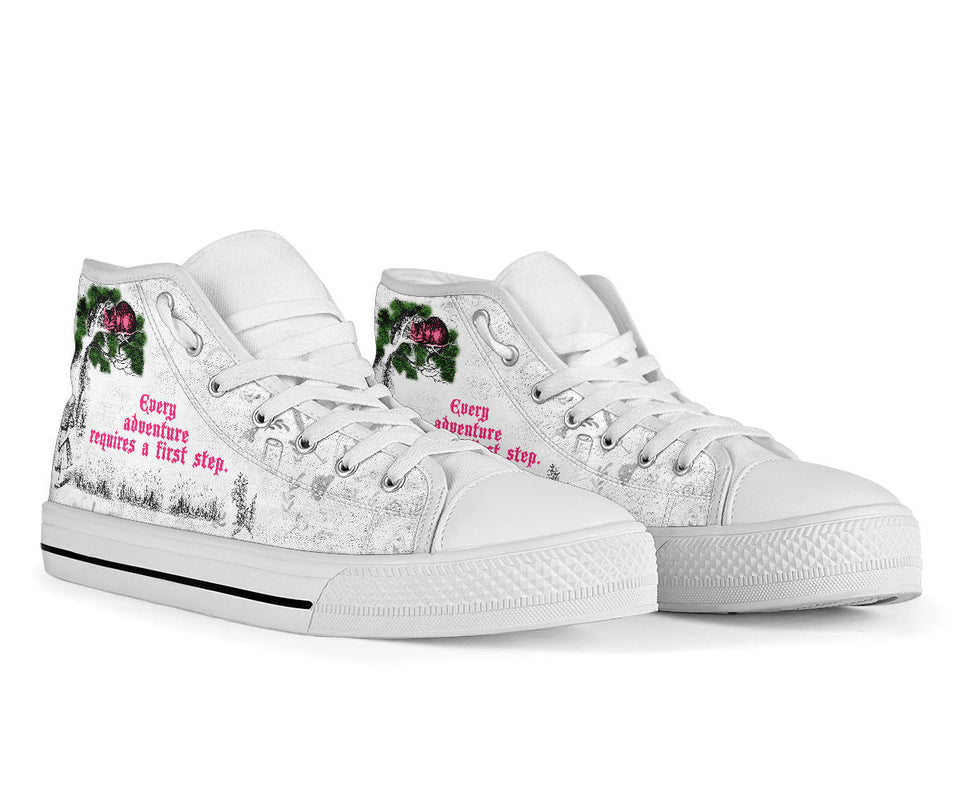 Alice in Wonderland custom trainers