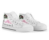 Alice in Wonderland custom trainers