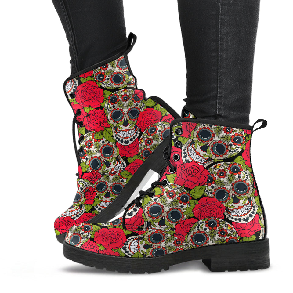Womens Skull Boots, Womens Leather Boots, premium Boots Women, Handcrafted Boots, Winter Boots Women, Womens Rain Boots - up lai