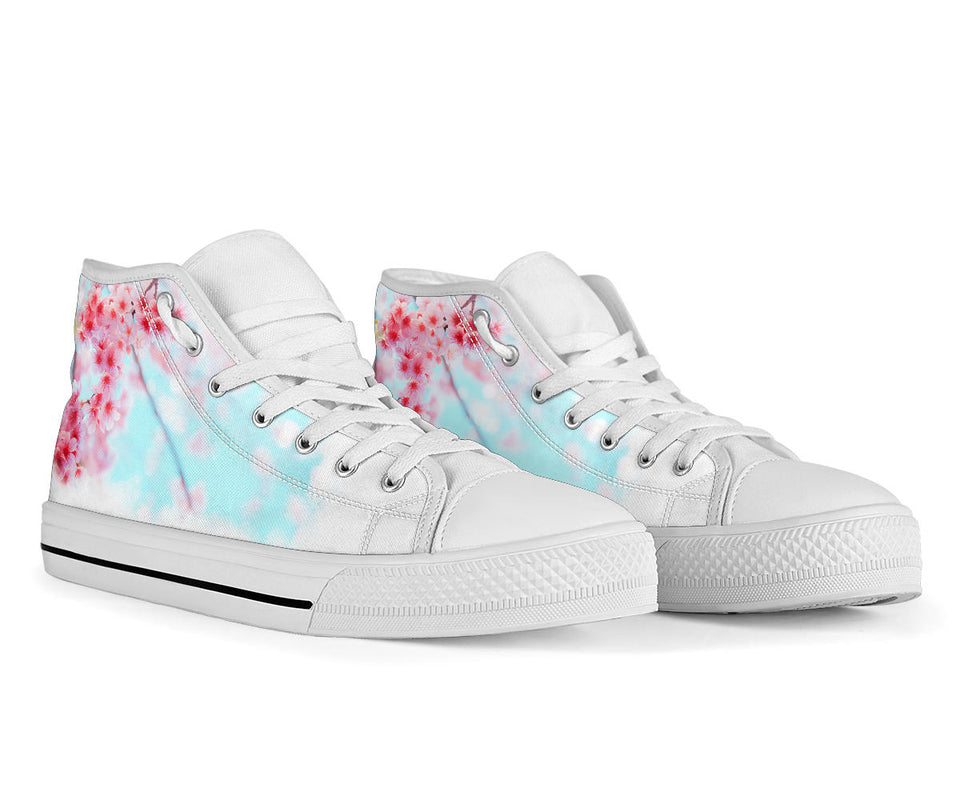 Japanese Flowers, Cherry Blossom, Custom Made Shoes