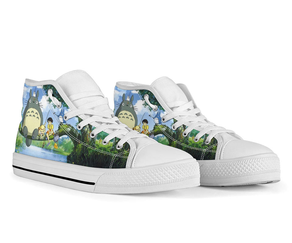 Totoro High Top Shoes, My Neighbor Totoro Unisex Hightop Sneaker, Anime Shoes