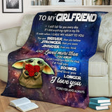 To My Girlfriend I Fall For You Every Day Blanket copy