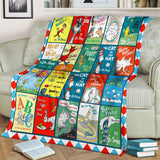 Dr.seuss Books Blanket Version 2
