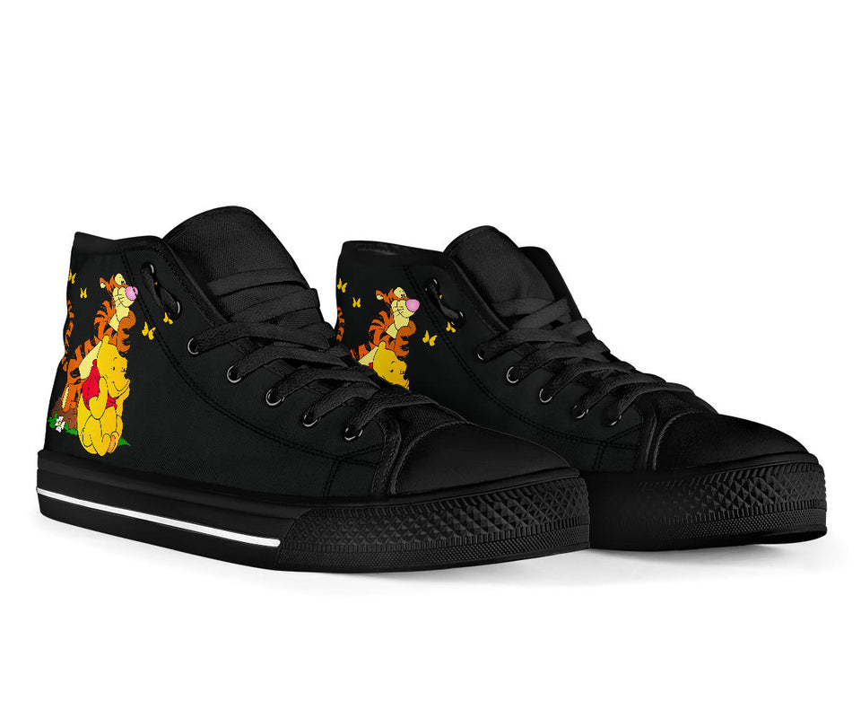 Winnie the Pooh high top shoes black