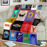 Mr.Jyotis Friends Blanket - We were On a Break Moo Point They Donâ€™t Know That We Know They Know We Know Pivot Cozy Plush Fleece Blanket One Size/White (60"x80") PL