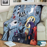 Nightmare Before Christmas Kingdom Fabric Blanket