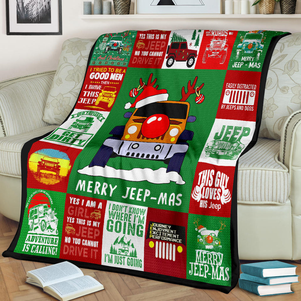Merry Jeep-Mas Blanket copy