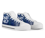 Doctor Who Custom Sneakers, TARDIS Custom Shoes, Bad Wolf Hand Painted Shoes