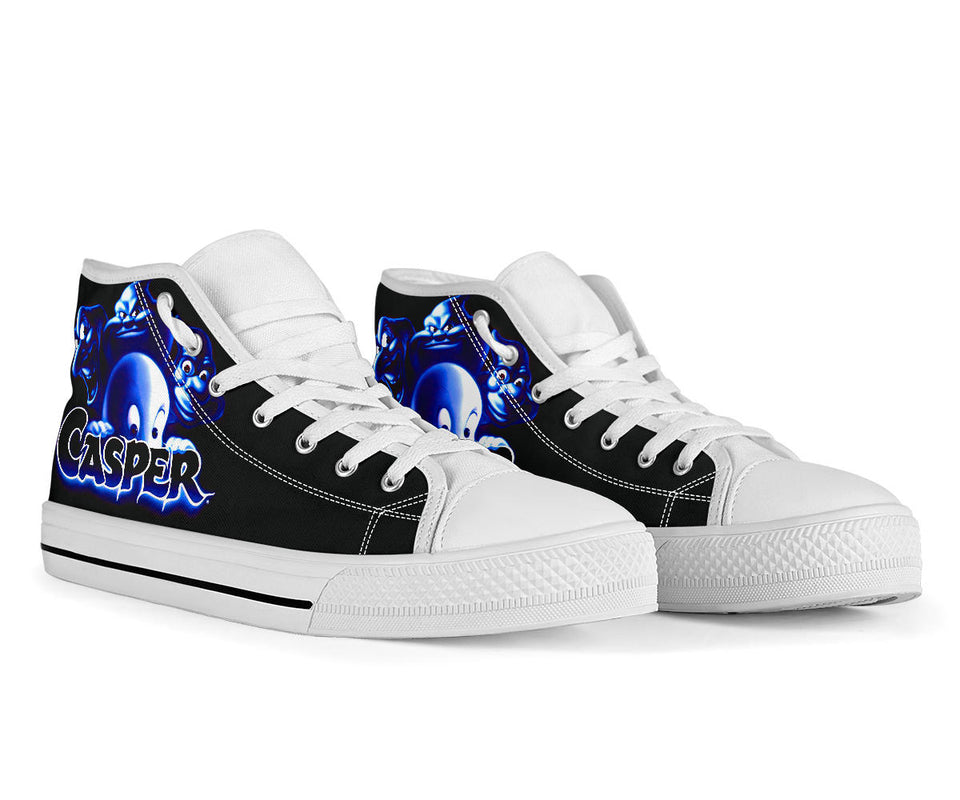 Movie Custom Hightop Shoes, Harvey Comics Casper Casual Shoes, Cartoon Fashion Shoes, Comedy Unisex Hi Tops