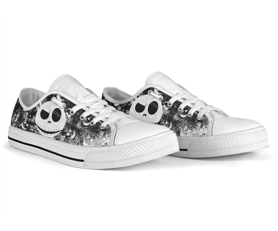 Nightmare Before Christmas Low Top Sneaker, Jack Skellington Unisex Canvas Shoes