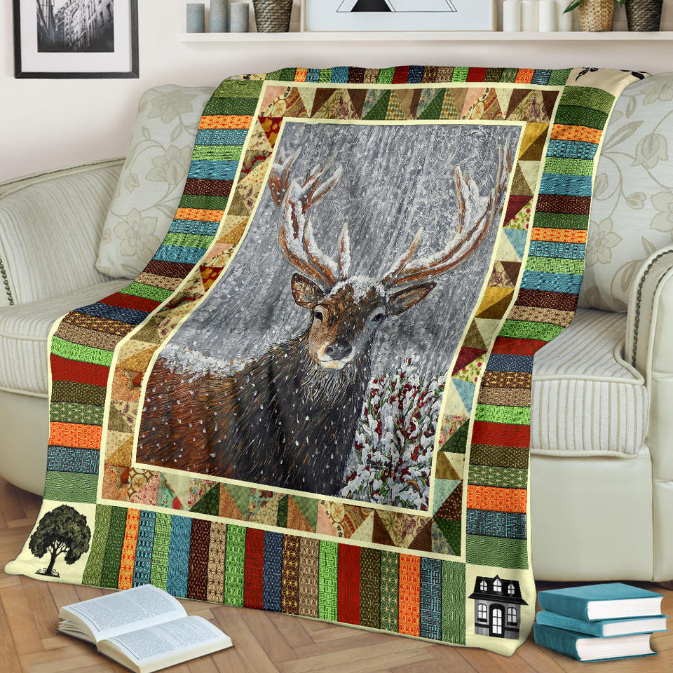 The Deer King Of Hunter Blanket