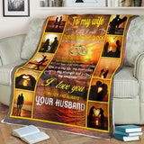 to My Wife Blanket, To My Wife I Wish I Could Turn Back The Clock - I Love You Romantic Gifts Birthday Wedding Anniversary Presents for Wife from Husband Kids - PL