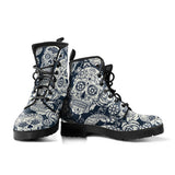 Handmade Shoes Women, Sugar Skull Boots, Womens Skull Boots, Handcrafted Boots, snow Boots Women, Rain Shoes, Platform Combat boot