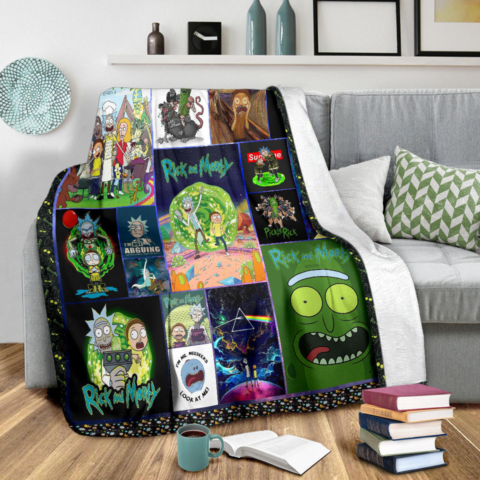 Rick and Morty Blanket