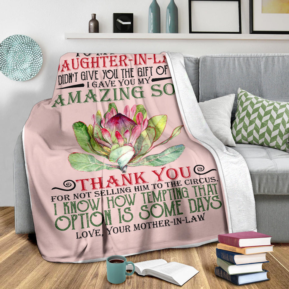 To My Dear Daughter In Law I Gave You My Amazing Son