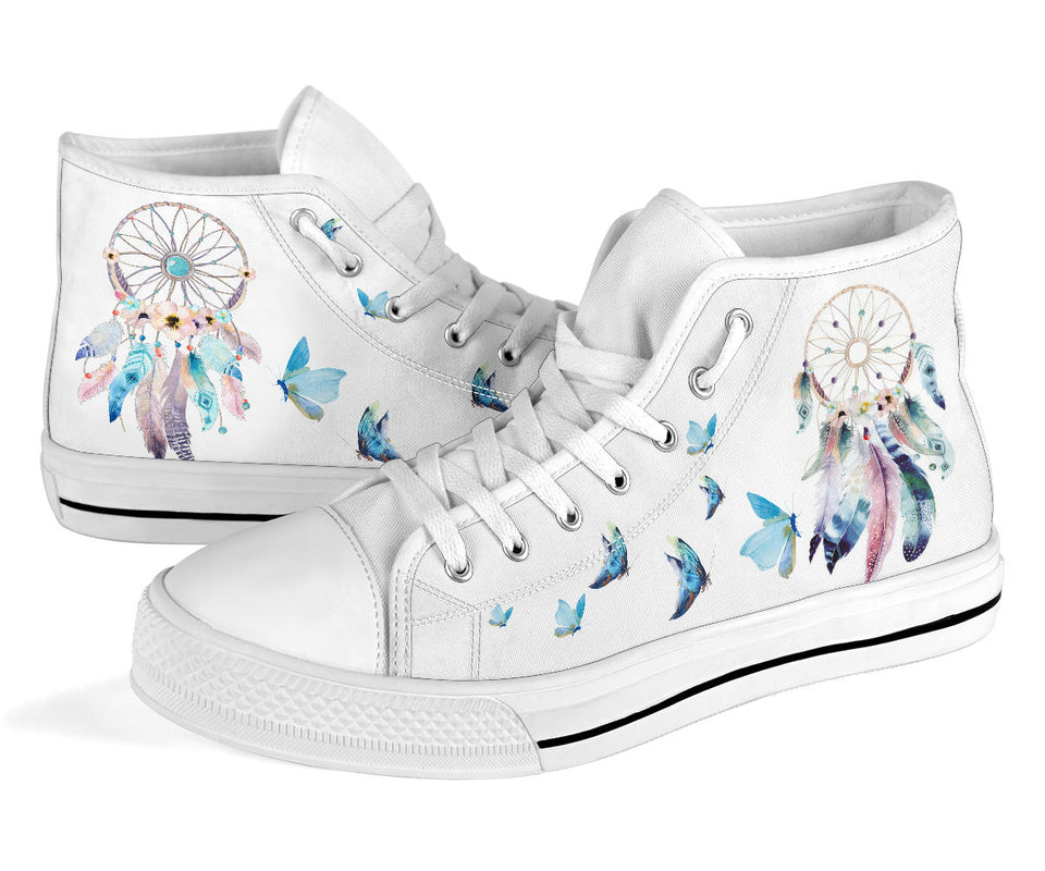 Floral Deer painted shoes Dreamcatcher Hand Painted Shoes