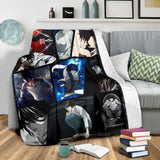 L Death Note Fleece Sherpa Throw Blanket Quilt for Bedroom Living Room 2