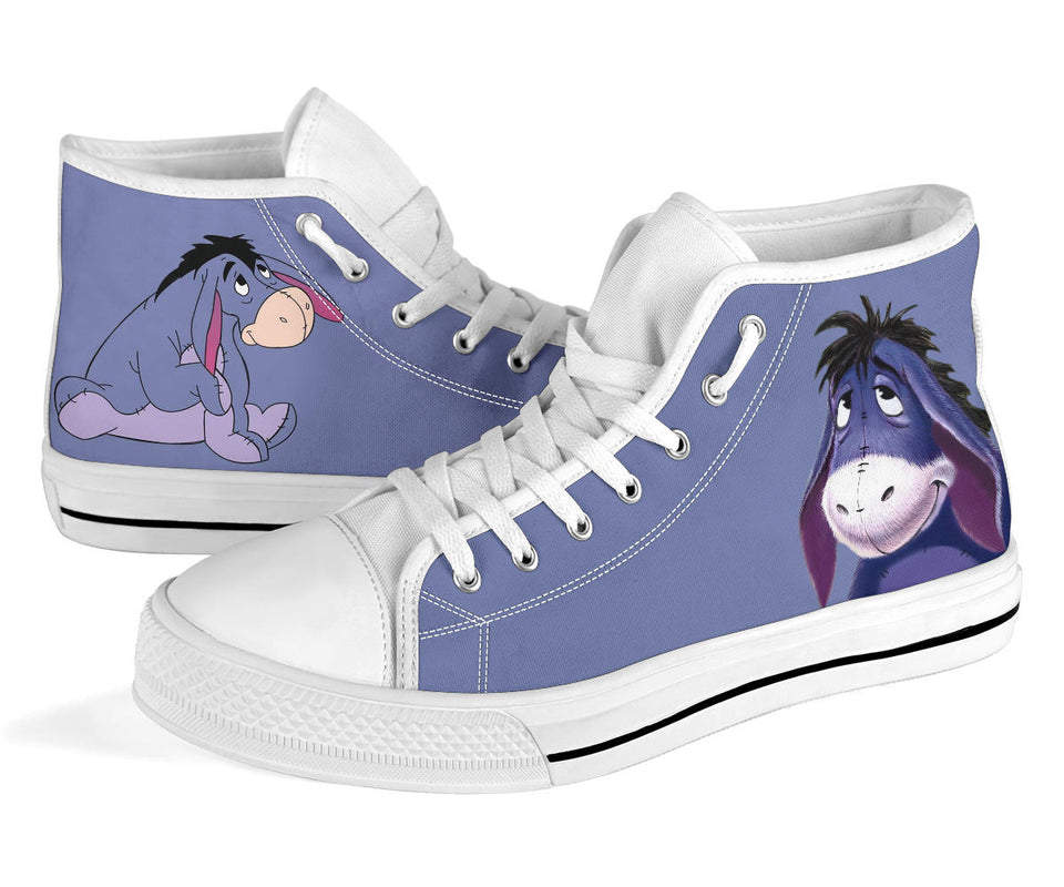 Eeyore Shoes, Eeyore Winnie The Pooh Converse Style Shoes