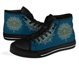 Handcrafted Boots, Gold Mandala