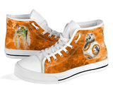 R2D2 Droid Custom Sneakers, Star Wars Custom Shoes