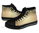 Vintage Hippie, Geometric Abstract, Women's Boots high top