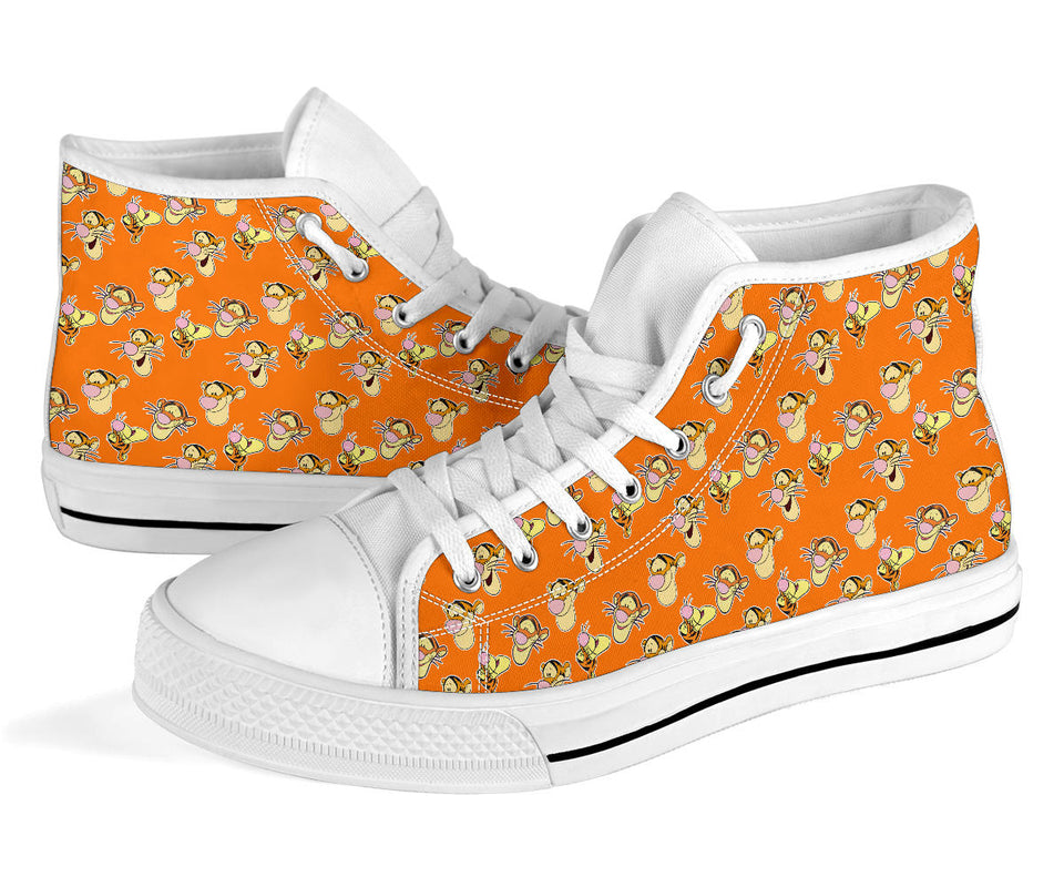 Winnie the Pooh  Tigger Faces Pattern High-Top