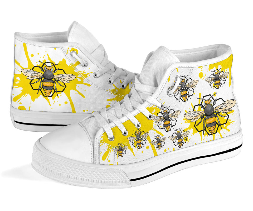 Golden Bee hand painted shoes