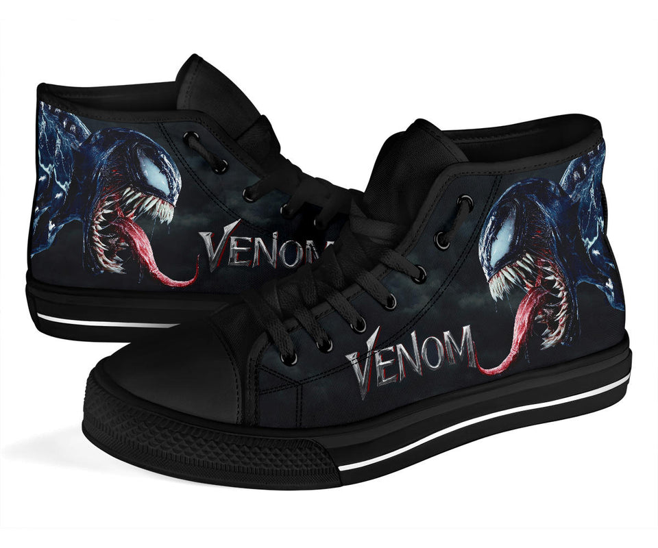 Venom High Top Shoes, Alien Symbiote 3D Unisex Shoes, Venom Sneaker