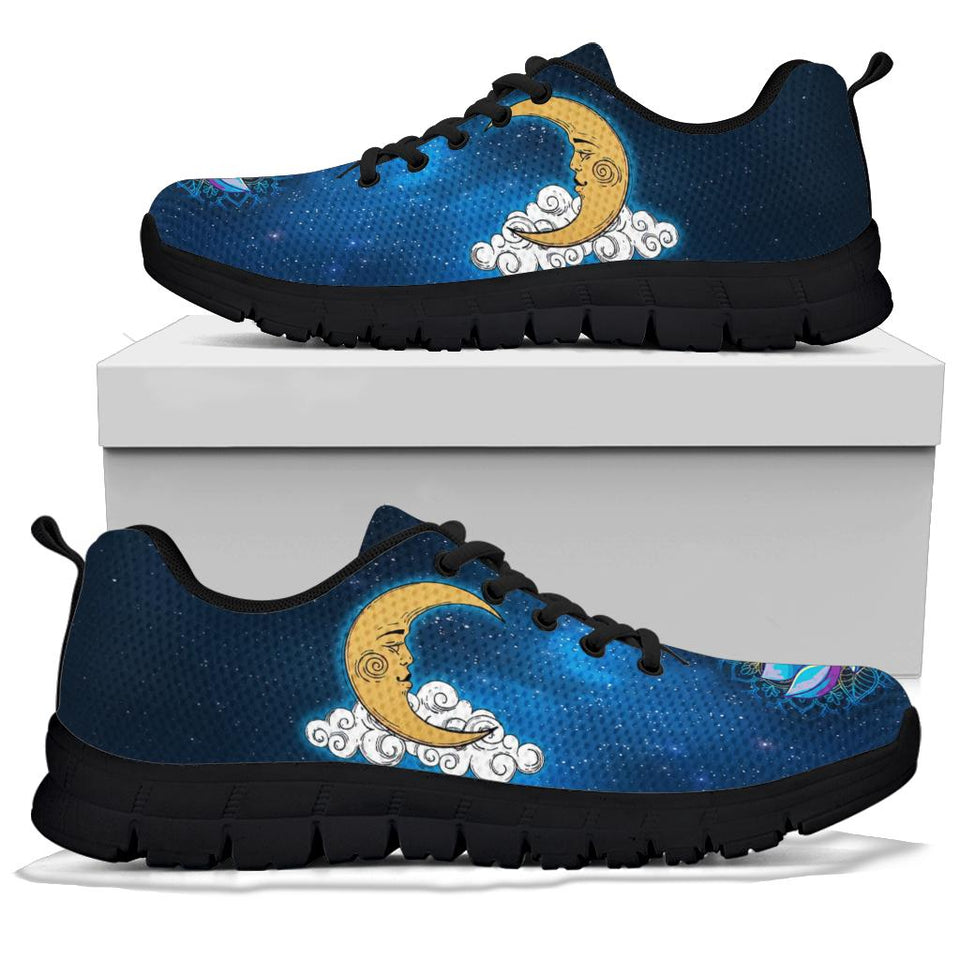 Sun Moon Mandala, Lotus Gold Chakra, Women's Boots