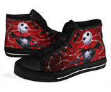 The Nightmare Before Christmas High Top Shoes, Jack Skellington High Top Black