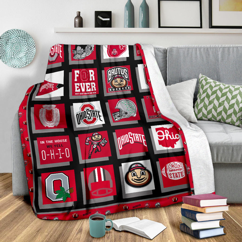 Ohio State Buckeyes Blanket V2