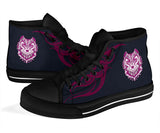 Tribal Wolf, Womens Leather Boots, Wolf Boots