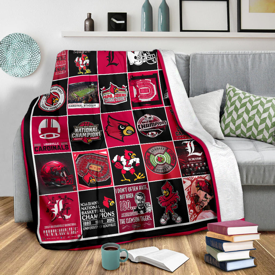 Louisville Cardinals Blanket