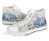 Cheshire Cat High Top Sneaker, Alice in Wonderland Shoes Women's Canvas Sneakers