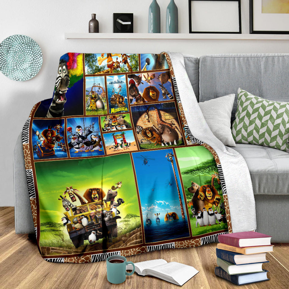 Madagascar Movies Blanket