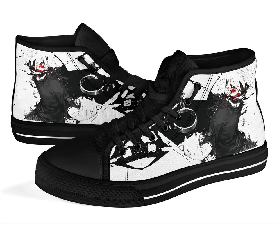 Tokyo Ghoul Kaneki Ken themed custom shoes